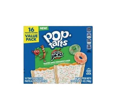 Pop-Tarts Apple Jacks Breakfast Toaster Pastries, Frosted Apple Cinnamon Flavor, 27 Oz Box, 16 Count