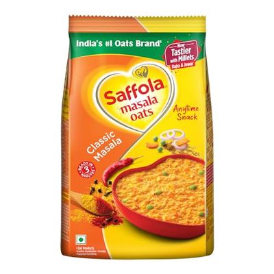 Saffola Masala Oats Classic Masala, 500 grams (17.63 oz) - Vegetarian