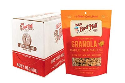 Bobs Red Mill Maple Sea Salt Homestyle Granola, 11 Ounce Bag (Pack of 6), Certified Gluten Free, Non-GMO, Whole Grain