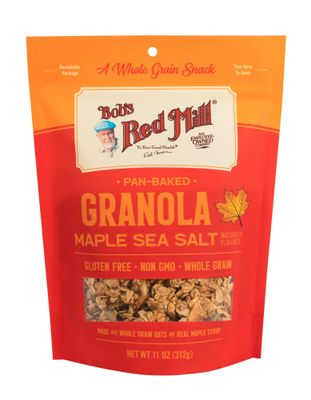 Bobs Red Mill Maple Sea Salt Homestyle Granola, 11 Ounce Bag (Pack of 6), Certified Gluten Free, Non-GMO, Whole Grain