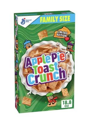 Apple Pie Toast Crunch, Breakfast Cereal with Whole Grain, 18.8 oz (1 Box)