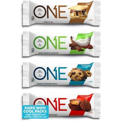 ONE Protein Bars, Chocolate Lovers Variety Pack, Gluten Free Protein Bars with 12g Protein and 1g Sugar, Pantry Staples, 2.12oz (12 Count)