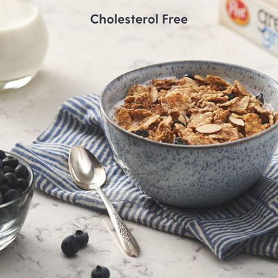 Post Great Grains Blueberry Morning Breakfast Cereal, Non GMO Project Verified, Heart Healthy, Low Fat, Whole Grain Cereal 13.5 Ounce (Pack of 4)