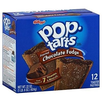 Kellogg&#39;s Pop Tarts Frosted Chocolate Fudge Toaster Pastries 22 oz Box