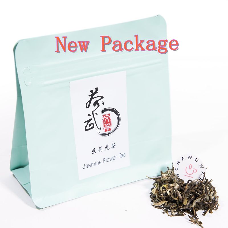 ChaWuWarmSun [B] Jasmine Flower Green Tea,3.5oz/100g,Chinese Loose Leaf Tea