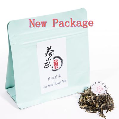 ChaWuWarmSun [B] Jasmine Flower Green Tea,3.5oz/100g,Chinese Loose Leaf Tea