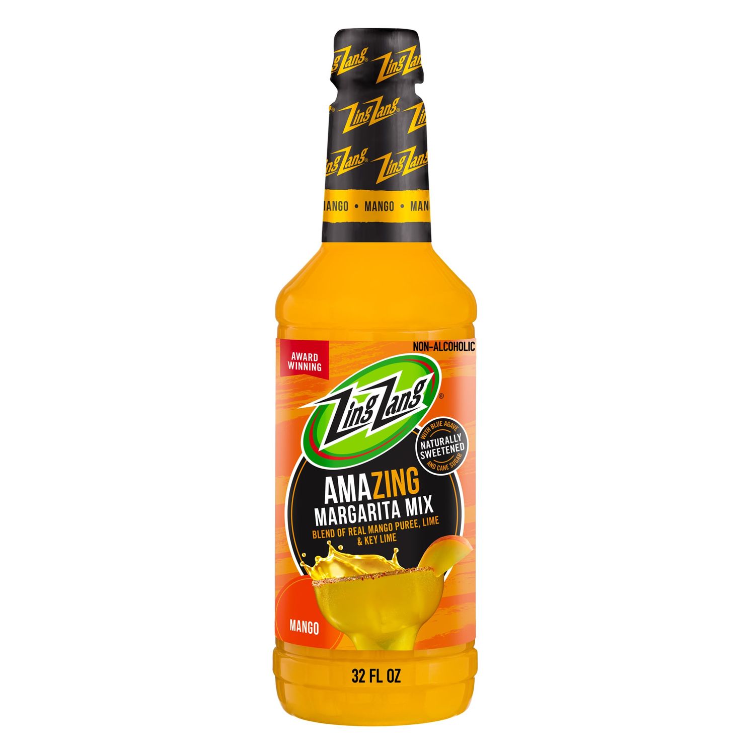 Zing Zang Mango Margarita Mix, Amazing Non-Alcoholic Cocktail Mixer, 32 Fl Oz Bottle (Pack of 1)