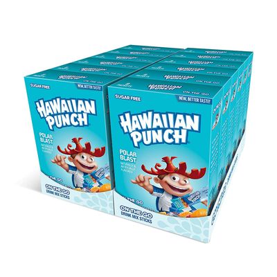 Hawaiian Punch Powder Drink Mix - Sugar Free &amp; Delicious, Excellent source of Vitamin C (Polar Blast, 96 Sticks)