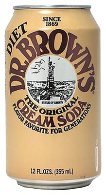 Dr. Browns Diet Cream Soda, The Original Flavor Favorite for Generations, 12 fl oz Cans (9 Cans)