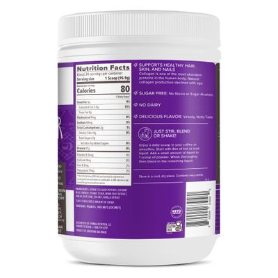 Primal Kitchen Peanut Butter Flavor Collagen Fuel Drink Mix, Collagen Peptides, No Dairy, 14.3 Ounces