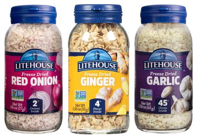 Litehouse Freeze Dried Herbs, Flavors of Asia (Garlic, Red Onion, Ginger) - Substitute for Fresh Herbs, Organic Spice, Asian Seaoning, Non-GMO, Gluten-Free - 3-Pack