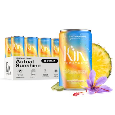 Actual Sunshine by Kin Euphorics - 8 FL Oz, 8PK