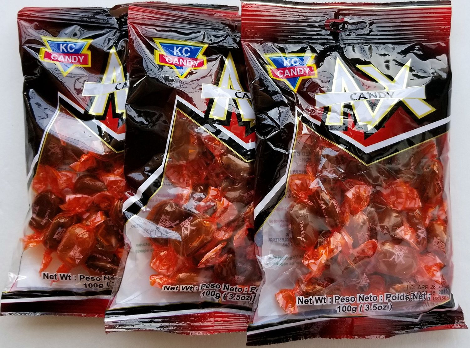 KC AX Candy Mints 3.5 oz each (3-pack)