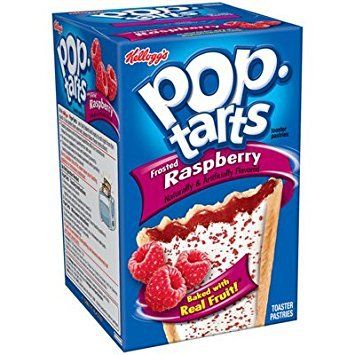 Kellogg&#39;s, Pop-Tarts, Frosted Raspberry, 8 Count, 14.7oz Box (Pack of 6)