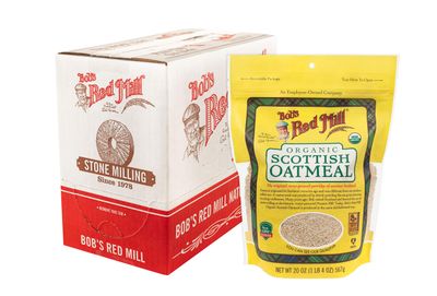 Bob&#39;s Red Mill Organic Scottish Oatmeal, 20-ounce (Pack of 4)