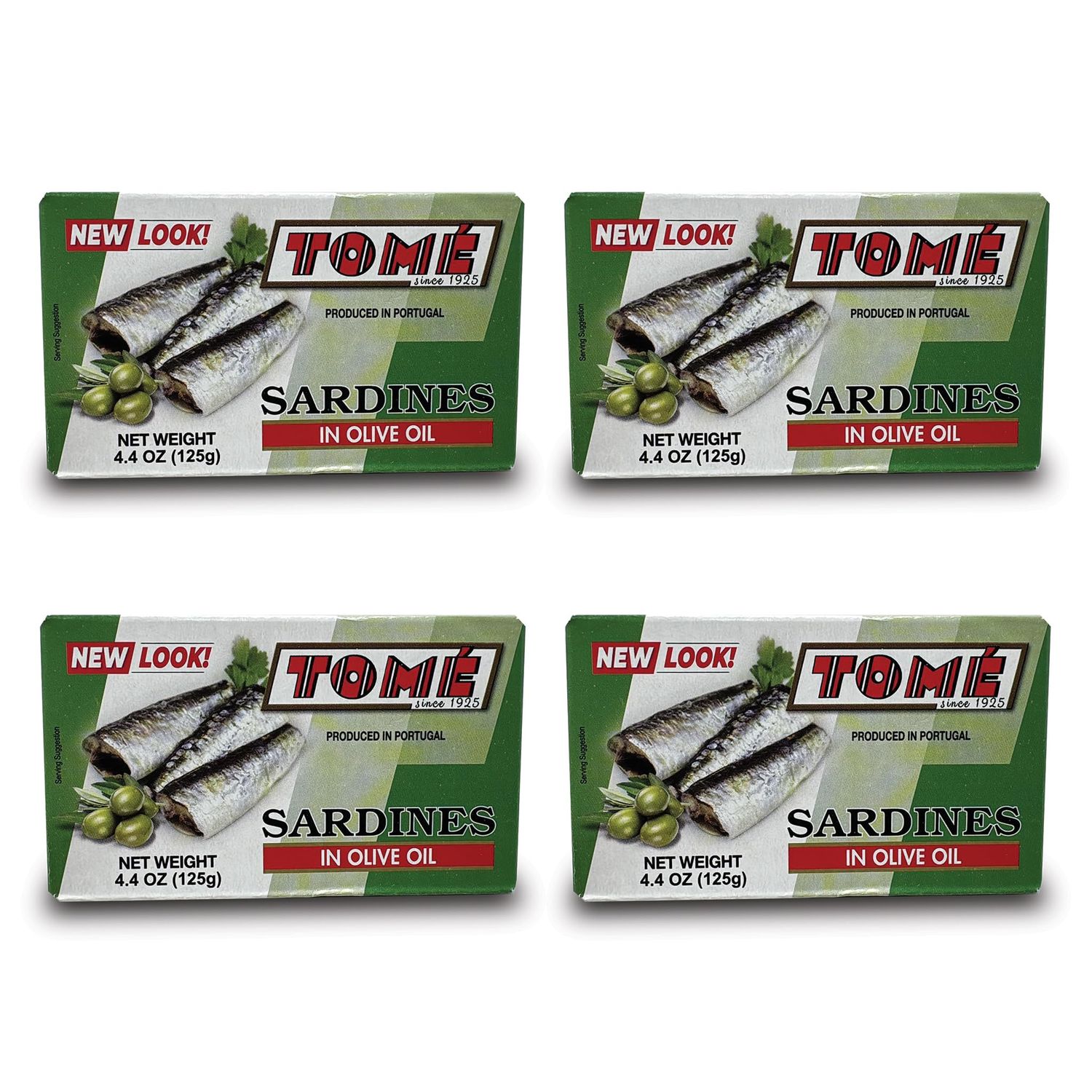 4 Packs Tome Sardines (In Olive Oil) 125g Ea