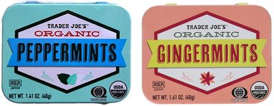 Trader Joe&#39;s Organic Pastilles - Peppermints 40g &amp; Gingermints 40g