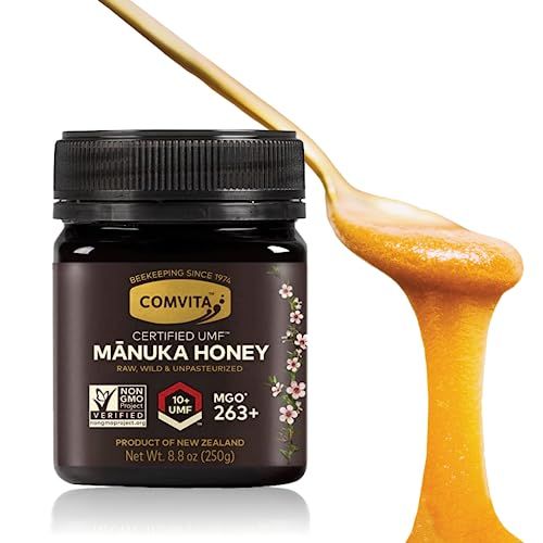 Comvita Manuka Honey (UMF 10+, MGO 263+) New Zealands #1 Manuka Brand | Premium Superfood for Nourishing Wellness | Raw, Wild, Non-GMO | 8.8 oz