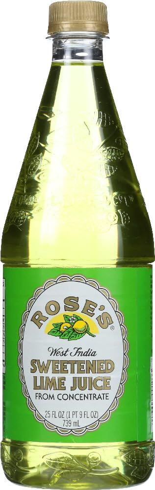 Rose&#39;s West india Sweetened Lime Juice 25 Fl Oz 1 Pack by Rose&#39;s