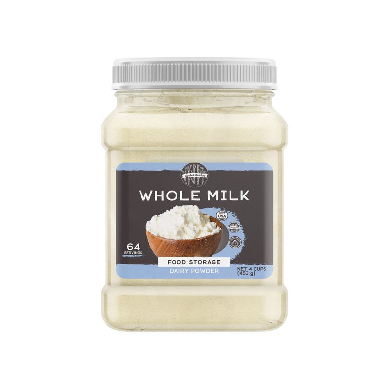 Birch &amp; Meadow 4 Cups of Whole Milk Powder, Light Sweet Taste
