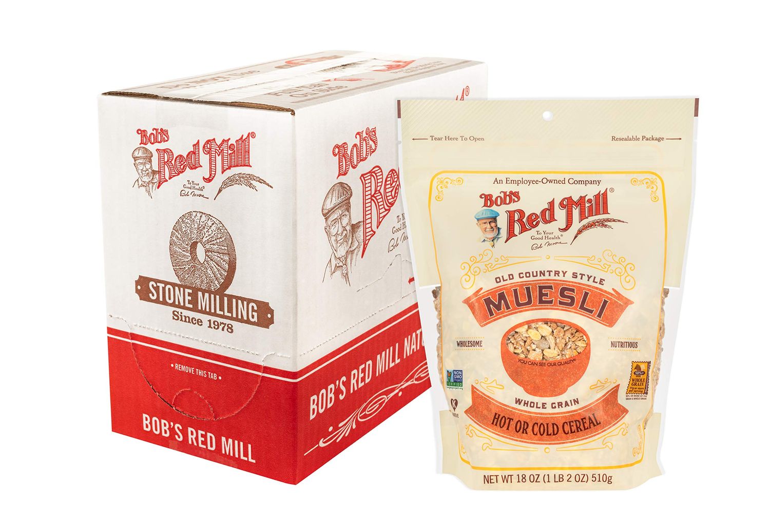 Bob&#39;s Red Mill Old Country Style Muesli Cereal, 18-ounce (Pack of 4)
