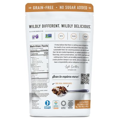 Wildway Keto Granola | Coconut Cashew | Grain-Free, Certified Gluten-Free Cereal | Vegan, Low Carb | No Sugar Added | Paleo-Friendly | Non-GMO Fruit &amp; Nut Clusters | Nutrient-Rich Snack, 8 oz