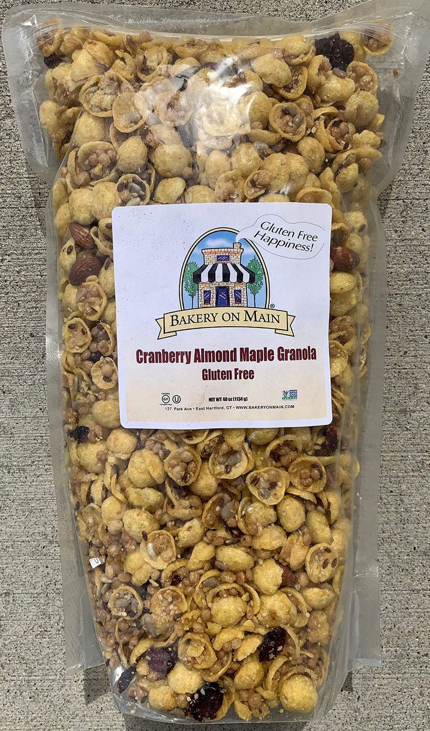Bakery on Main Gluten Free Granola, Cranberry Almond Maple, 2.5 Pound (Pack of 10)