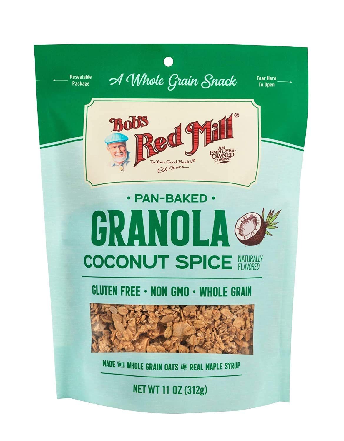 Bob&#39;s Red Mill Pan-Baked Granola Coconut Spice, 11 Ounce (Pack of 2)