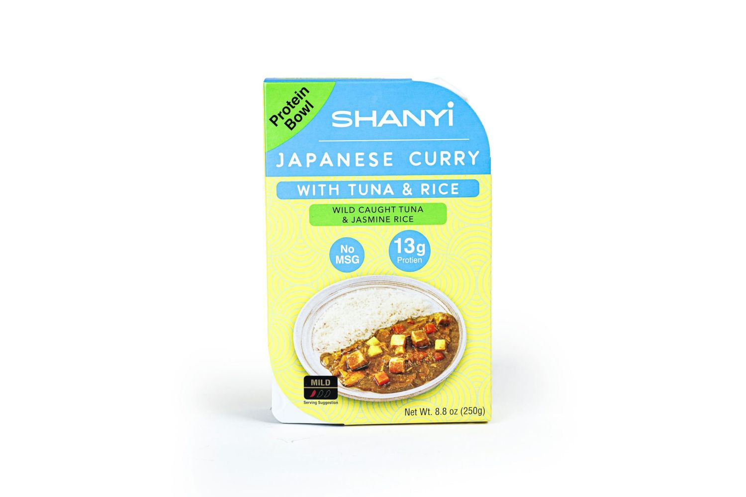 ShanYi Instant Microwave Meals, Japanese Curry with Tuna and Jasmine Rice 250g/8.8oz, Case of 6