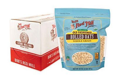 Bob&#39;s Red Mill Organic Old Fashioned Rolled Oats, 32-ounce (Pack of 4)