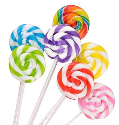 Red Swirl Lollipops - 24 Candy Suckers Individually Wrapped Bulk - 2 inch Pops - Great for Candy Buffet - Wedding - Graduation - Carnival - Christmas - Dr Seuss Candy Birthday Party Favors