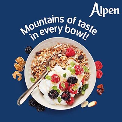 Alpen No Added Sugar Swiss Style Muesli Wholegrain Oat Wheat Breakfast - 1.1kg