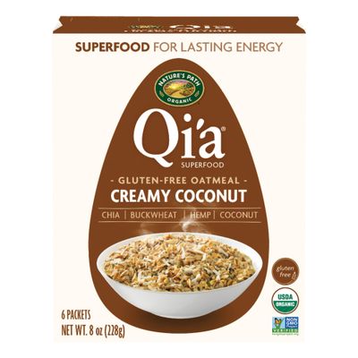 Nature&#39;s Path Organic Qi&#39;a Creamy Coconut Oatmeal, 8 oz (Pack of 1), Gluten Free, Non-GMO
