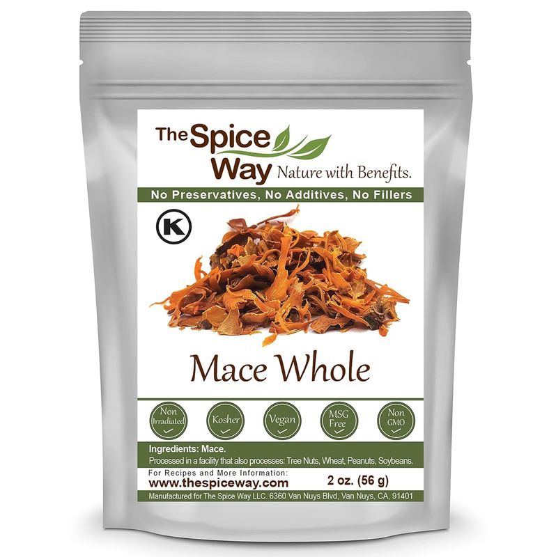 The Spice Way Mace Whole (javantri)- 2 oz - Premium Quality and Nutrient-Packed Spice, Vegan, Gluten free - Deliver Unmatched Flavor and Aroma to Your Dishes