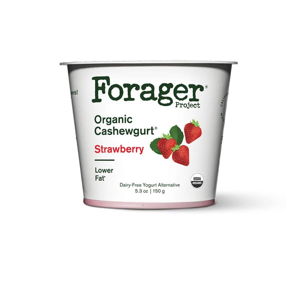 Forager Dairy-Free Usda Organic Strawberry Cashewgurt, 5.3 Oz (Pack Of 12)