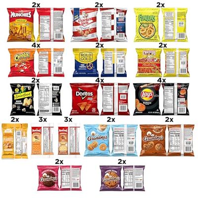 Frito Lay Ultimate Snack Care Package, Variety Assortment of Chips, Cookies, Crackers &amp; More, (Pack of 40)