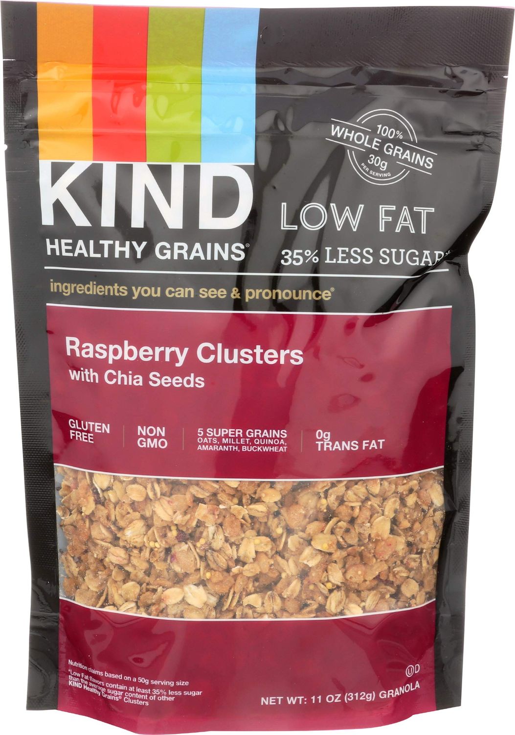 KIND Healthy Grains Raspberry Clusters with Chia Seeds, 11 oz