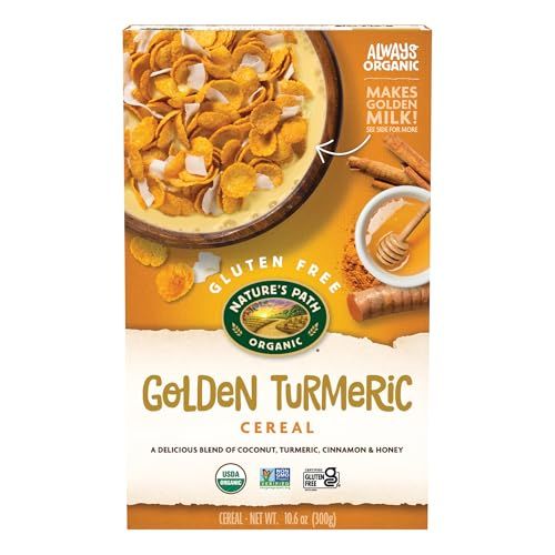 Nature&#39;s Path Organic Golden Turmeric Cereal, 10.6 oz (Pack of 1), Gluten Free, Non-GMO