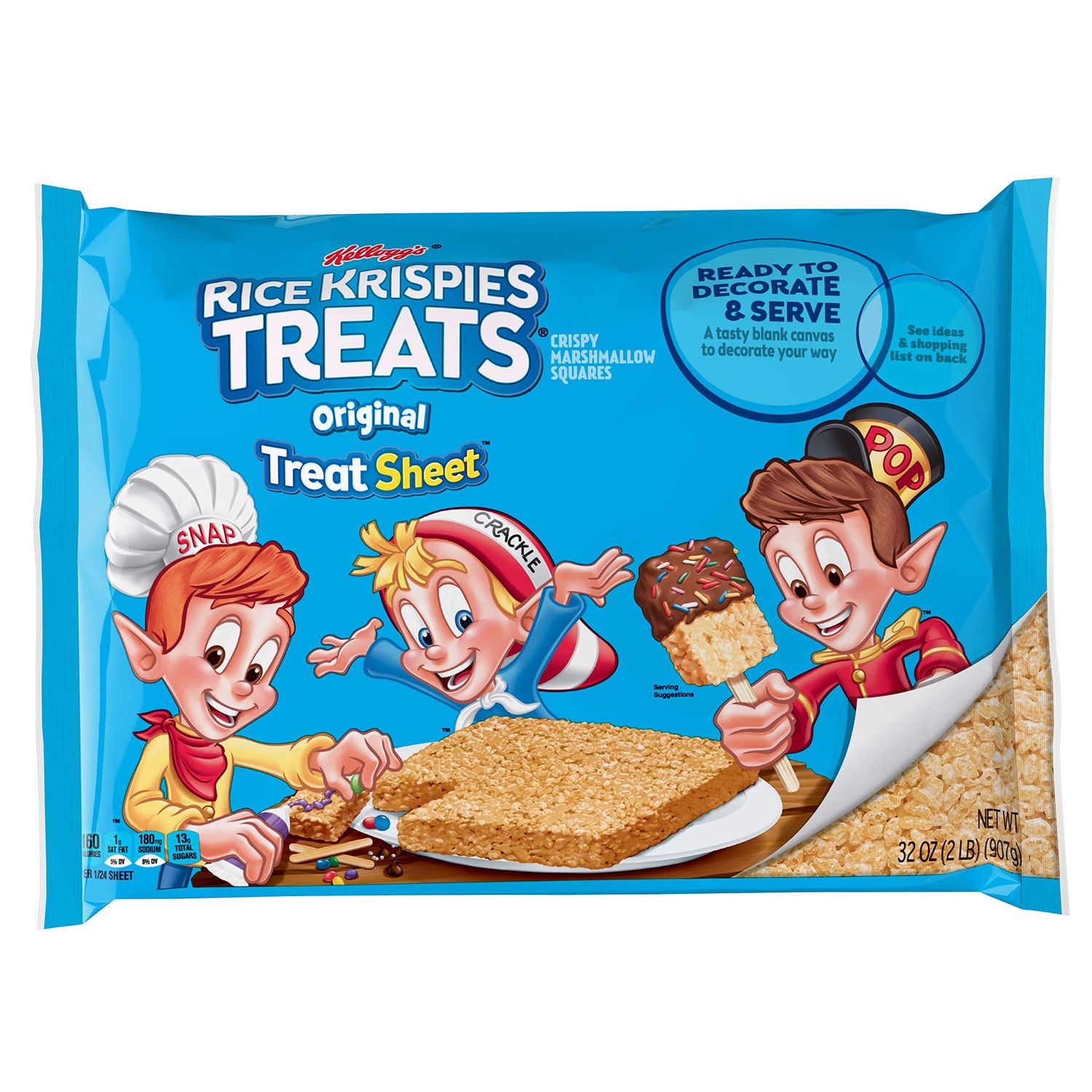 Rice Krispie Treats Sheet - 32 oz. package, 5 per case