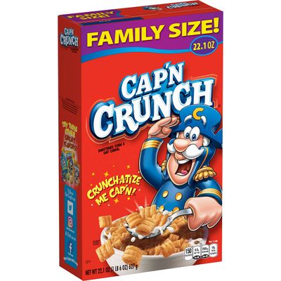 Cap&#39;n Crunch Cereal, Original, 22.1oz Box