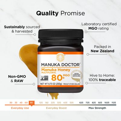 Multifloral Manuka Honey MGO 80+ (8.75 OZ)