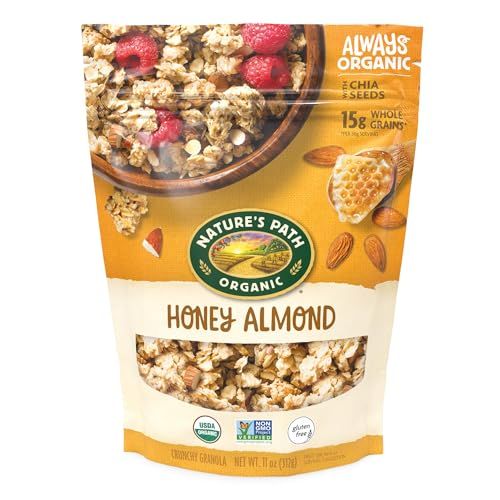 Nature&#39;s Path Organic Honey Almond Granola, 11 oz (Pack of 1), Gluten Free, Non-GMO