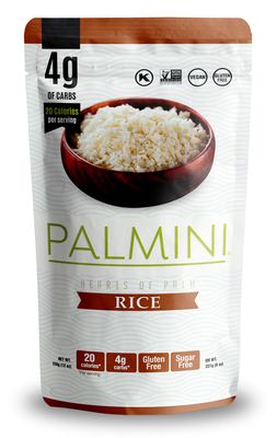Palmini Rice | Low-Carb Rice, Low-Calorie Hearts of Palm Rice | Keto Rice, Gluten Free, Vegan, Non-GMO, Healthy Rice | As seen on Shark Tank | (12 Ounces Pouches - Pack of 1)