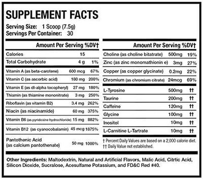 Morning Buzz Energy Drink Powder - Energy Boost Drink Mix - Sugar-Free Energy with Antioxidants - Morning Kickstart and Sports Nutrition Endurance Product - 30 Servings, Fruit Punch, 7.9 Ounces