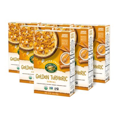 Nature's Path Organic Golden Turmeric Cereal, 10.6 oz (Pack of 6), Gluten Free, Non-GMO