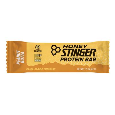 Honey Stinger Protein Bar | Peanut Butta | Protein Packed Food for Exercise, Endurance and Performance | Sports Nutrition Snack for Home & Gym, Post Workout | Box of 15