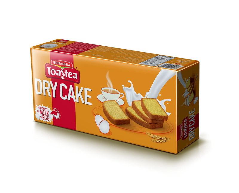 BRITANNIA Toastea Dry Cake 10.75oz (300g) - Biscotte De Semoule - Delightfully Smooth, Soft and Delicious Cake - Breakfast &amp; Tea Time Snacks (Pack of 1)