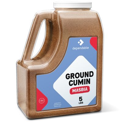 Dependable Food Ground Cumin Powder -5 Lb. Jar Spicy Flavor