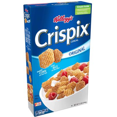 Kellogg&#39;s Crispix Breakfast Cereal, 8 Vitamins and Minerals, Try in Snack Mix, Original, 12oz Box (1 Box)