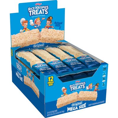 Rice Krispies Treats Marshmallow Snack Bar, Kids Snacks, School Lunch, Original, 2.2oz Bar (1 Bar)